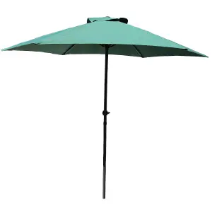 2.7 Metre Wide Wind up Garden Parasol Sun Break Shelter Umbrella Patio Shade