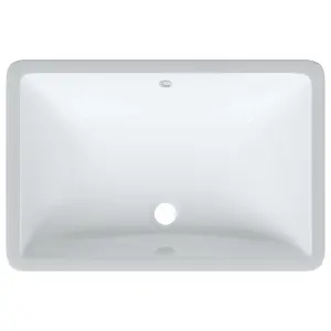 Bathroom Sink White 60x40x21 cm Rectangular Ceramic