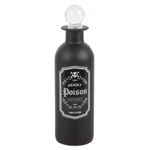 Something Different Deadly Poison Potion Bottle Gl Decoration Black/White (One Size)