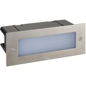 Outdoor IP44 Brick Light - 3.5W Blue Light LED - Marine Grade Stainless Steel