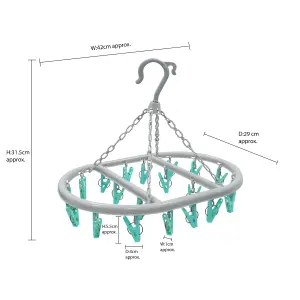 JVL 3 Tier Airer with Oval Sock Dryer