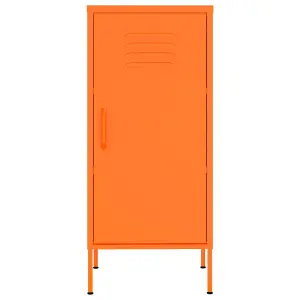 Berkfield Storage Cabinet Orange 42.5x35x101.5 cm Steel