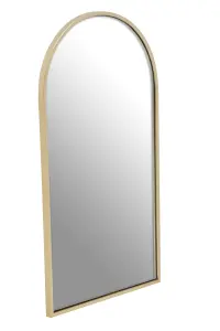 Interiors by Premier Trento Large Gold Finish Metal Wall Mirror