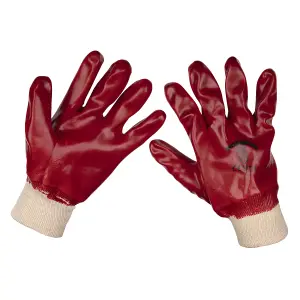 Sealey PVC Knit Wrist Gloves (X-Large) - Pair