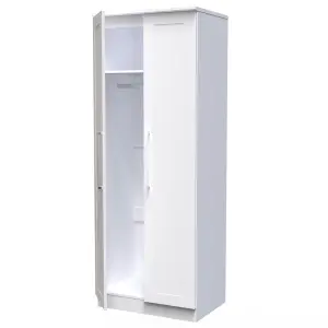 Ripon 2 Door Wardrobe in White Ash (Ready Assembled)