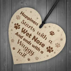 Red Ocean Dog Puppy Signs And Plaques Gift For Dog Lovers Novelty Funny Dog Sign For Home