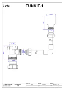 McAlpine TUNKIT-1 WC Overflow Kit with Tun Dish Overflow into flush pipe.