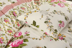 Olivia Brushed Cotton Flannelette Floral Sheet Set