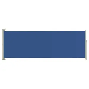 Berkfield Patio Retractable Side Awning 220x600 cm Blue