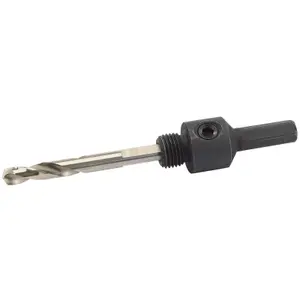 Draper Hex. Shank Holesaw Arbor with HSS Pilot Drill for 14 - 30mm Holesaws, 5/16" Thread 52982