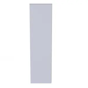 Taunton Triple Mirror Wardrobe in Uniform Grey Gloss & White (Ready Assembled)