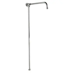 ENKI Downton Chrome Traditional Rigid Solid Brass Shower Riser Rail G09