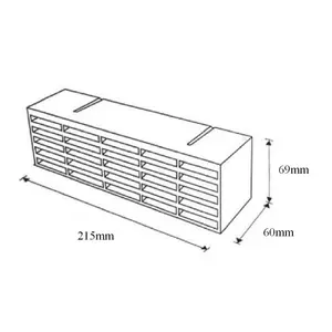 5 x Grey Air Bricks Vent 9" x 3" Brick Grille AirBrick Flow Vents Ventilation