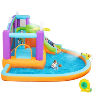 3.7 x 3.9 x 2.4m Inflatable Water Slide and Air Blower