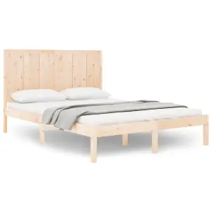 Berkfield Bed Frame Solid Wood Pine 160x200 cm