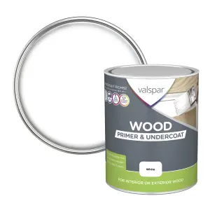 Valspar White Wood Primer & undercoat, 750ml