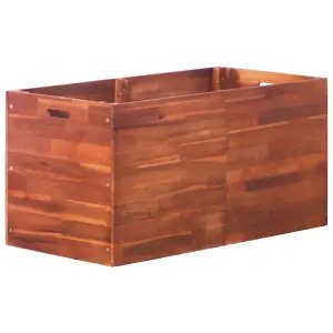 Berkfield Garden Raised Bed Acacia Wood 100x50x50 cm