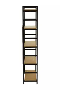 Interiors by Premier Laxton 5 Tier Light Yellow Shelf Unit