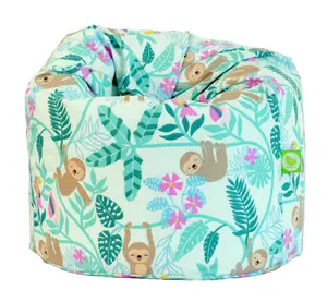 Cotton Green Sloth Bean Bag Child Size