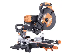 Evolution 053-0001C R255SMS-DB+ Multi-Material Sliding Mitre Saw 255mm 2000W 240V EVLR255SMSDB