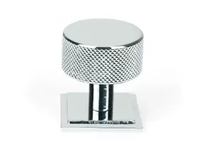 From The Anvil Polished Chrome Brompton Cabinet Knob - 32mm (Square)