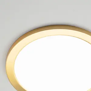 Litecraft Brass Magnetic Bezel For 24W Darly Bathroom Flush Ceiling Light