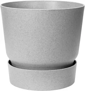 Elho 18cm Greenville Round Pot (Living Concrete)