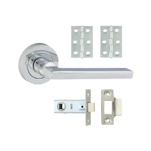 Timco - Radmore Lever On Rose Door Pack - Polished Chrome (Size Mixed - 1 Each)