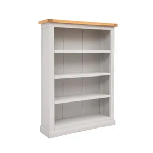 Loreo Light Grey Bookcase 120x90x25cm