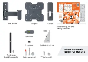 TVM 1225 Full-Motion TV Wall Mount