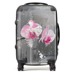 Pink Orchids Splashart Suitcase - Cabin