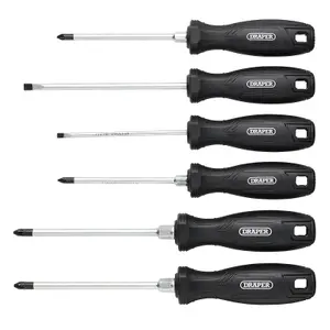 Draper Hard Grip Screwdriver Set (6 Piece) 13582