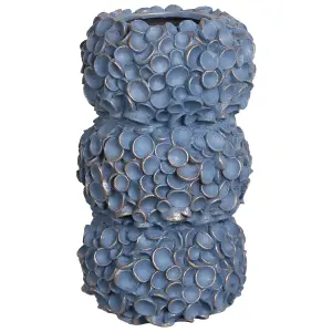 Flower Vase MUZAKI Ceramic Blue