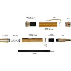 Executive Rollerball Pen kit - Gold