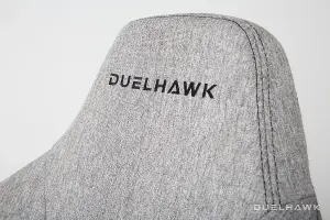 Duelhawk Storm Grey Fabric Gaming Chair