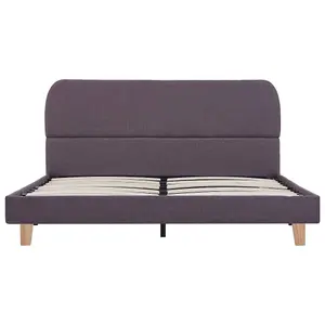 Berkfield Bed Frame Taupe Fabric 135x190 cm 4FT6 Double