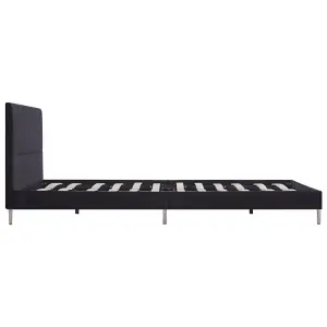 Berkfield Bed Frame Black Fabric 150x200 cm 5FT King Size