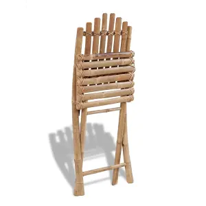 Berkfield Folding Garden Chairs 2 pcs Bamboo