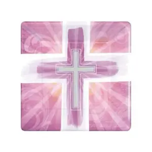 Amscan Joyous Cross Disposable Plates (Pack of 8) Pink/Purple (One Size)