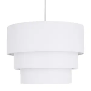 First Choice Lighting White 3 Tier Ceiling Light Shade