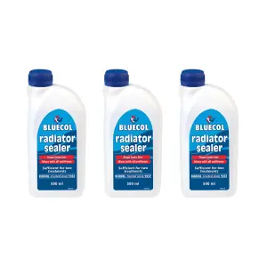 Bluecol Radiator Sealer Stops Leaks Repairs Leaking 500ML (Pack of 3)