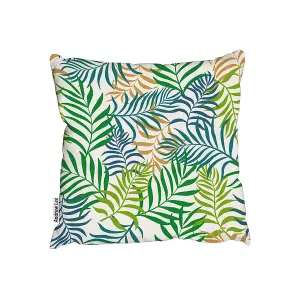 Green Tropical Palm Leaves (Outdoor Cushion) / 45cm x 45cm