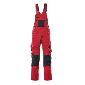 Mascot Unique Augsburg Bib & Brace - Red/Black   (46.5) (Leg Length - Long)