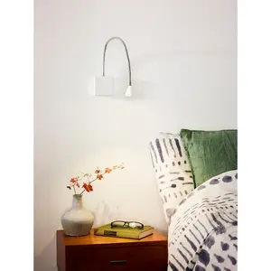 Lucide Buddy Modern Bedside Lamp - LED - 1x4W 4000K - White