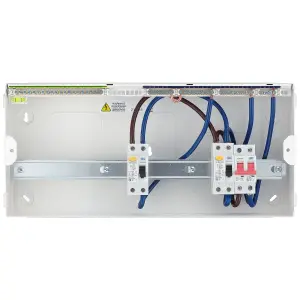 BG 16-way Dual RCD Unpopulated Consumer unit with 100A mains switch