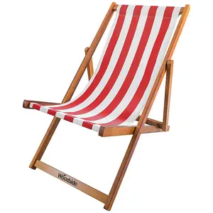 Woodside Beach Chair RED/WHITE