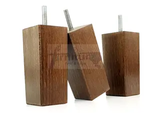 4x REPLACEMENT FURNITURE LEGS SOLID WOOD 110mm HIGH SOFAS CHAIRS SETTEE CABINETS LEGS M8 TSP2055