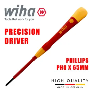 Wiha Phillips Screwdriver PicoFinish PH0 VDE Electrician Rotating Cap 42378