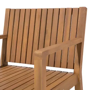 Garden Chair SASSARI Acacia Wood Navy Blue