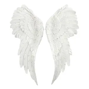 Something Different Glitter Angel Wings Hanging Decoration White (One Size)